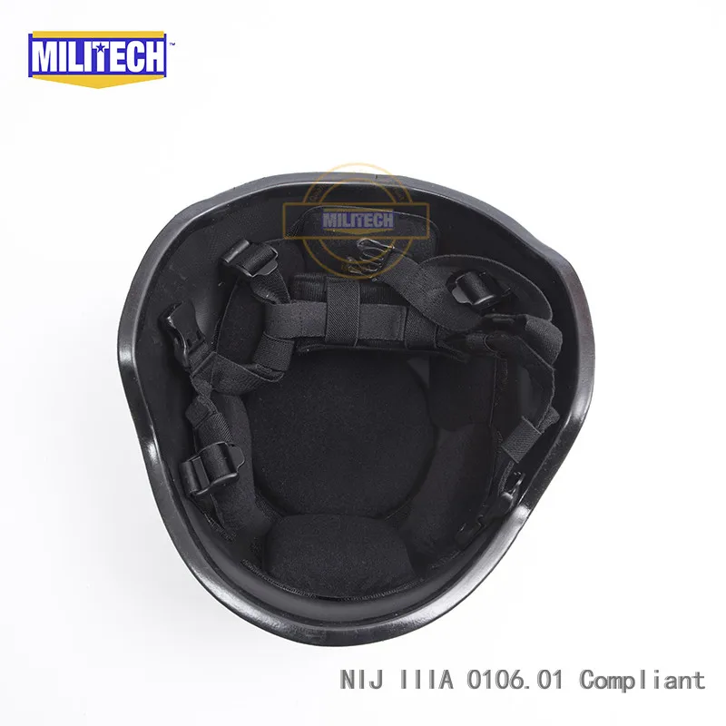 MILITECH Black BK PASGT полный срез Тактический баллистический шлем с козырьком щит Защита лица набор дело арамидный пуленепробиваемый шлем