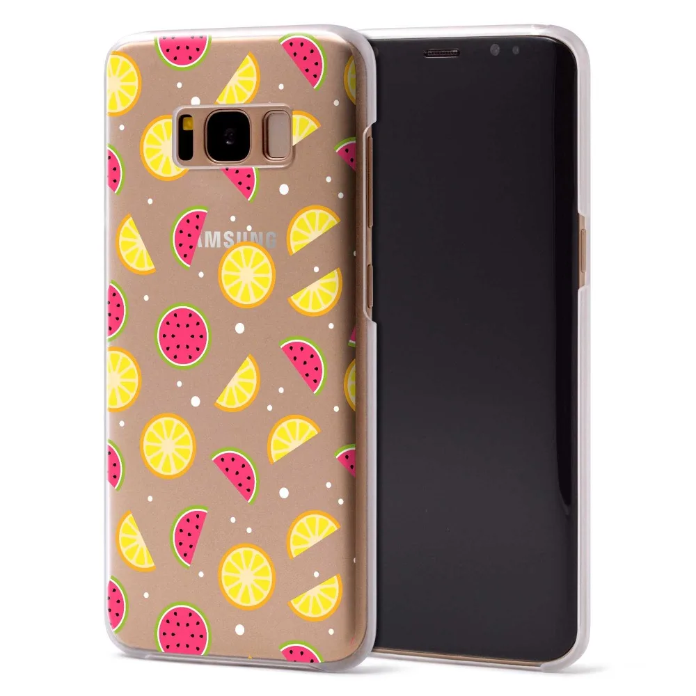Для Новинка 2017 Coque Samsung Galaxy S8 чехол Свежие фрукты силиконовый для Plus S7 край случае |