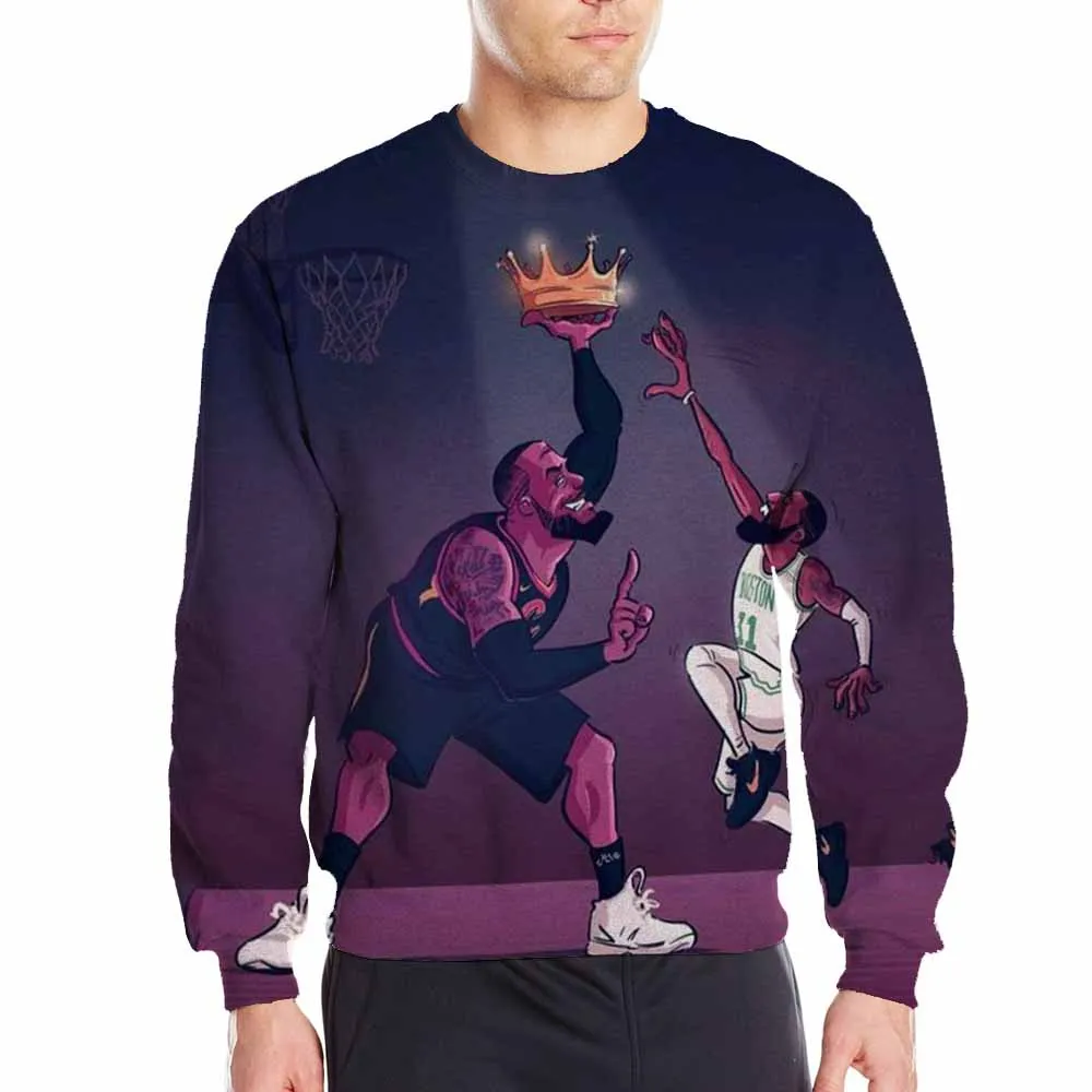 USA LOS Basketball Star Jersey Sweatshirt hoodie Mens 3D Women Hip Hop Tracksuits Streetwear Men Tops Male Sweatshirts Clothes | Мужская