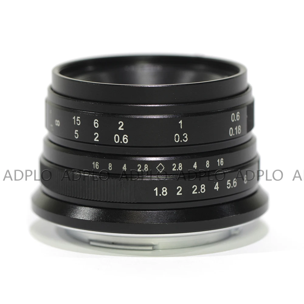 Pixco для EOS M FX 25 мм F1.8 HD. MC ручная фокусировка широкоугольный объектив для Fujifilm FX Крепление камеры, подходит для EOS M Крепление камеры