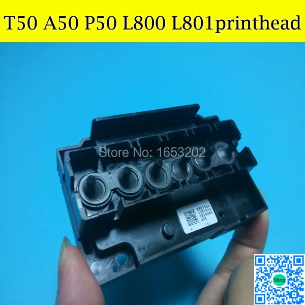 1 шт. 100% первоначально печатающая головка Печатающая для EPSON T50 P50 A50 L800 L801 L850 R690 R285