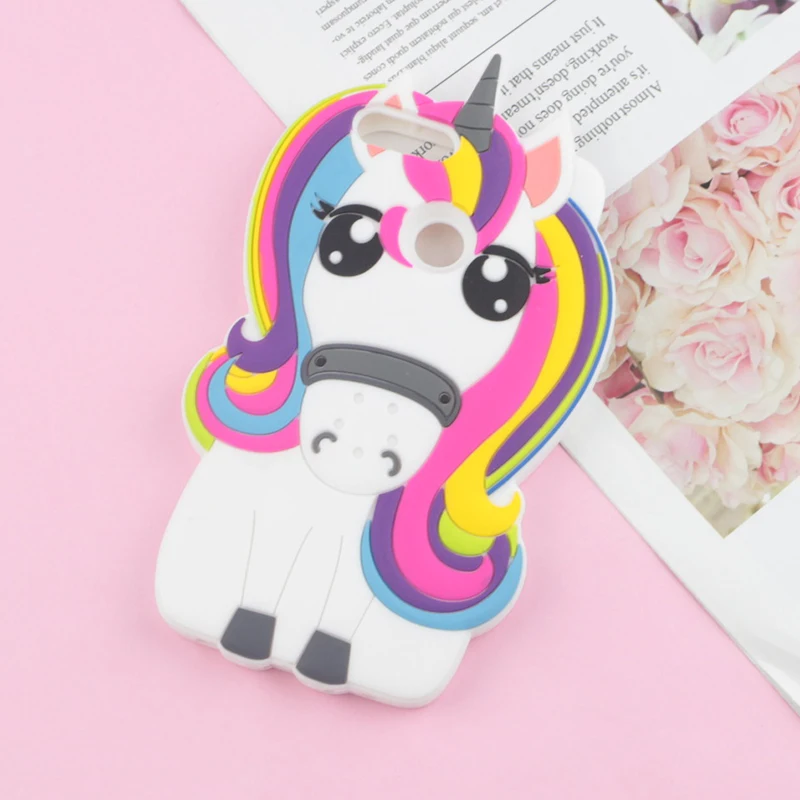 3D чехол с рисунком стежка для huawei P Smart P Smart Plus, мягкий чехол в виде кролика, чехол в виде лошади, мороженого - Цвет: 3D Horse