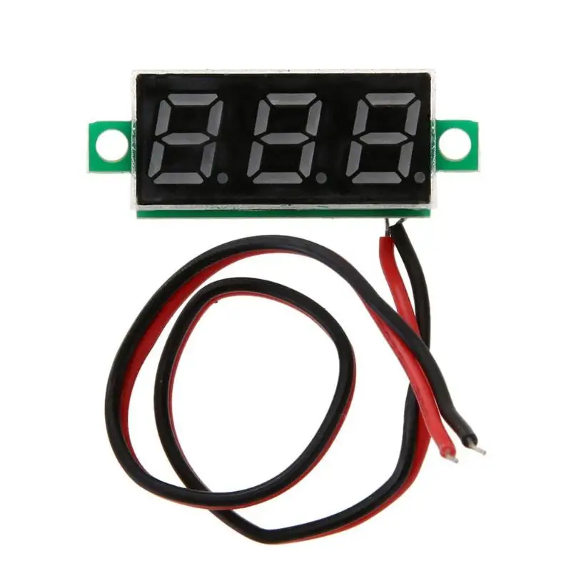 0 28 дюймов DC 2 5 V 30V Мини цифровой Батарея вольтметр Напряжение метр тестер LED Экран