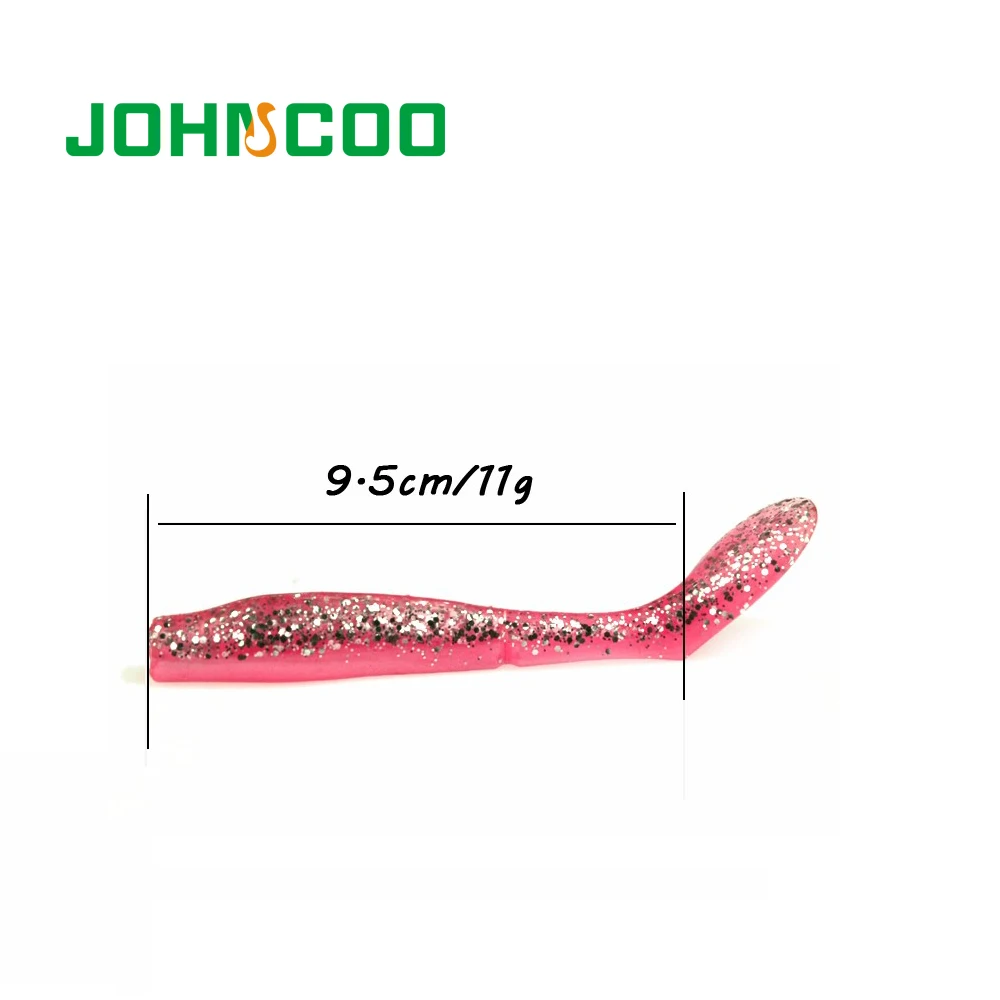 JOHNCOO Промо Рыболовные Приманки 5 шт. 9.5 см 11 г Воблер Мягкие Worm Рыбалка Swimbait