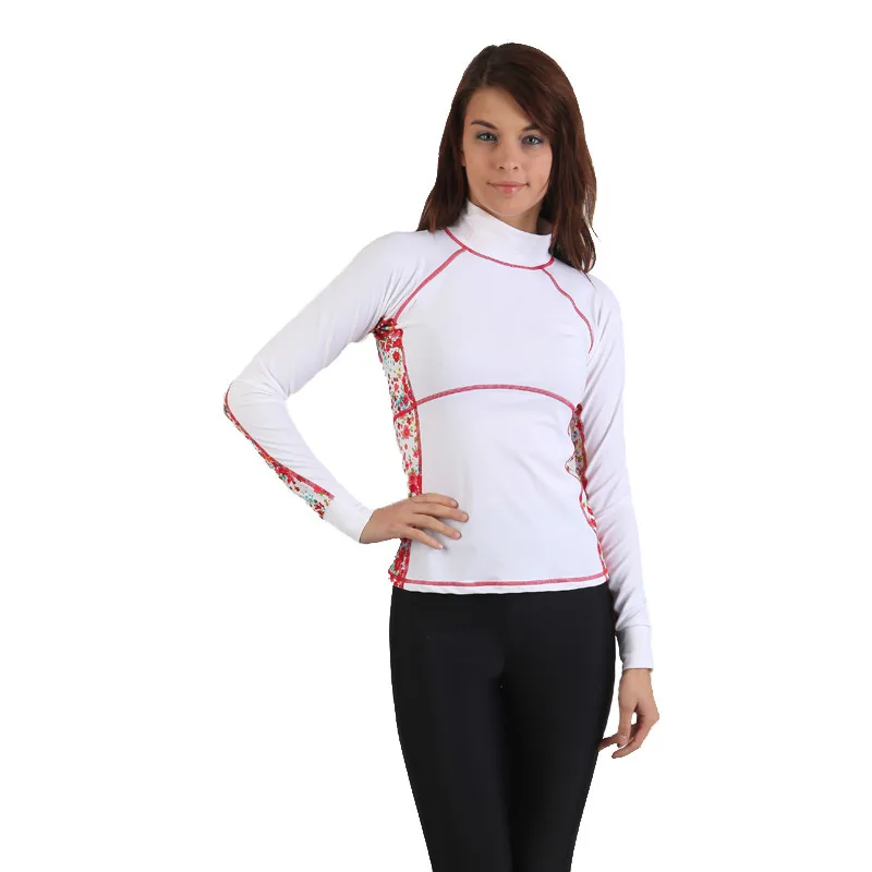 SBART Rashguard женские рубашки для плавания из лайкры, топ для серфинга с длинным рукавом, купальный костюм для плавания, Женский гидрокостюм для серфинга, рубашка для дайвинга Upf50 UV J913