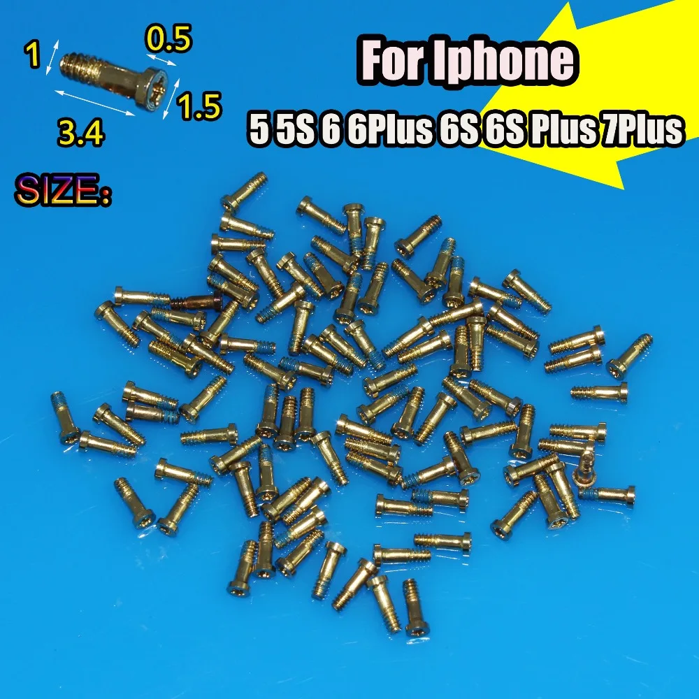 2 шт. Новинка 0 8 звезда нижний винт Замена для iphone 6 S Plus 7plus 5 5s