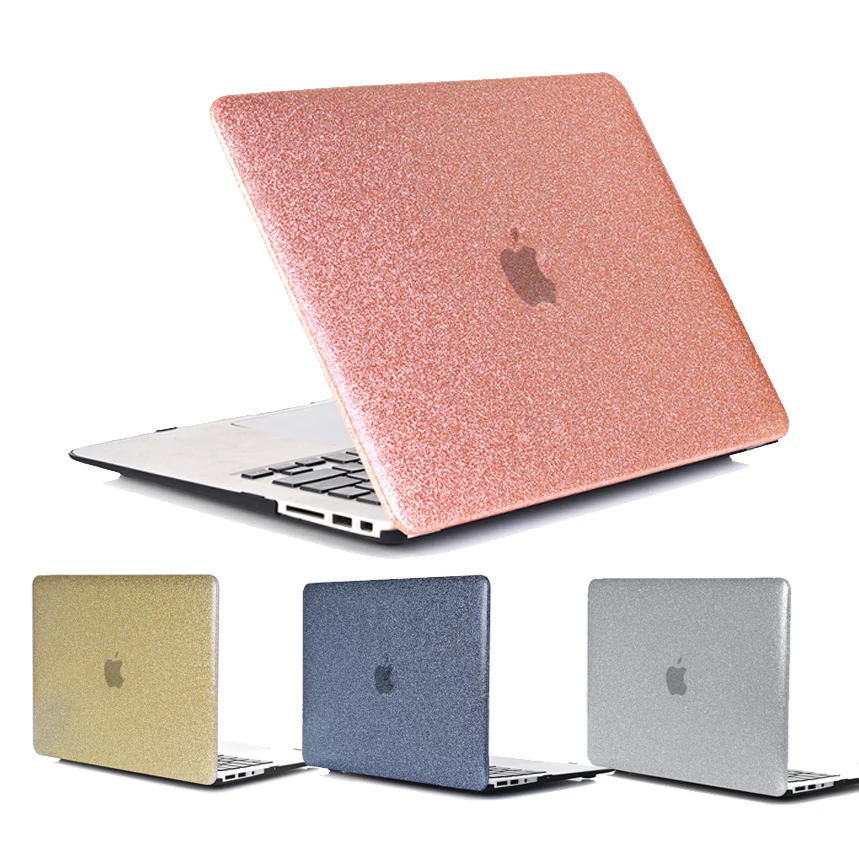 Роскошный ПВХ чехол для ноутбука Macbook Air 13 2018 A1932 Блестящий сверкающий складной Mac