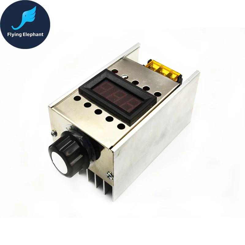 AC220V 4000 Вт диммер высокой мощности SCR BTA41-600B Электронный регулятор напряжения+ цифровой дисплей для регулировки скорости