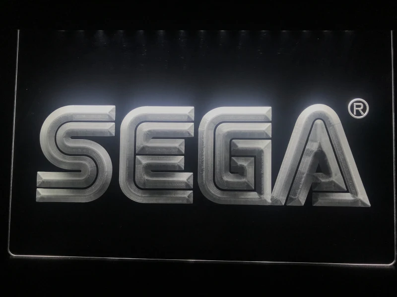 E054 Sega светодиодная неоновая световая вывеска|Таблички и знаки| |