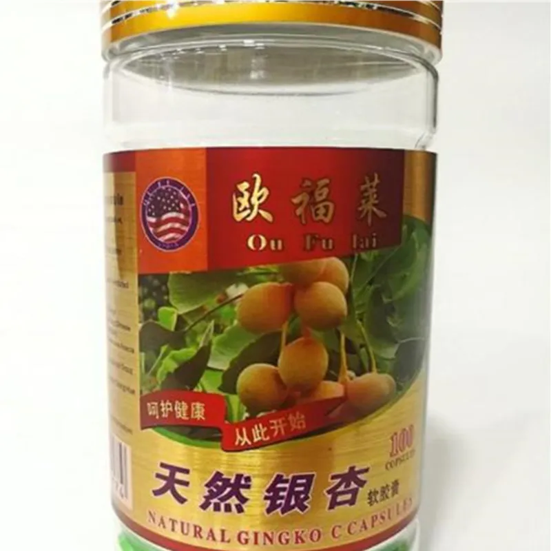 2 бутылки в партии натуральный гинкго билоба низкий кровяное давление мягкая