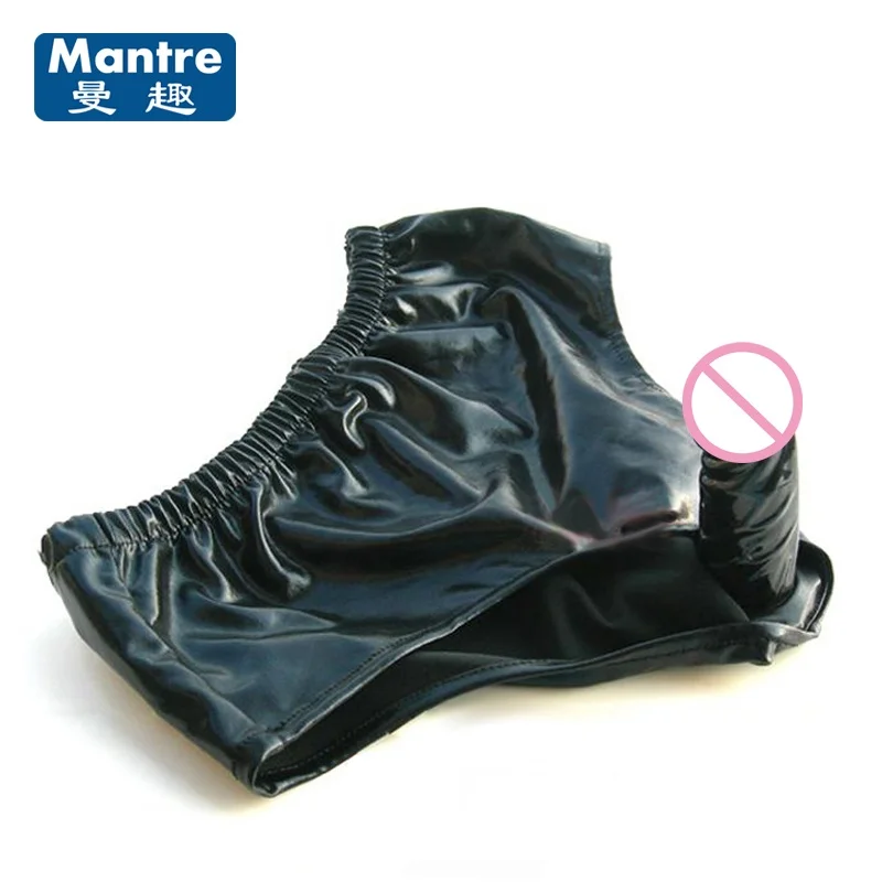 Черная искусственная кожа латекс мужская женская мастурбация с анальный