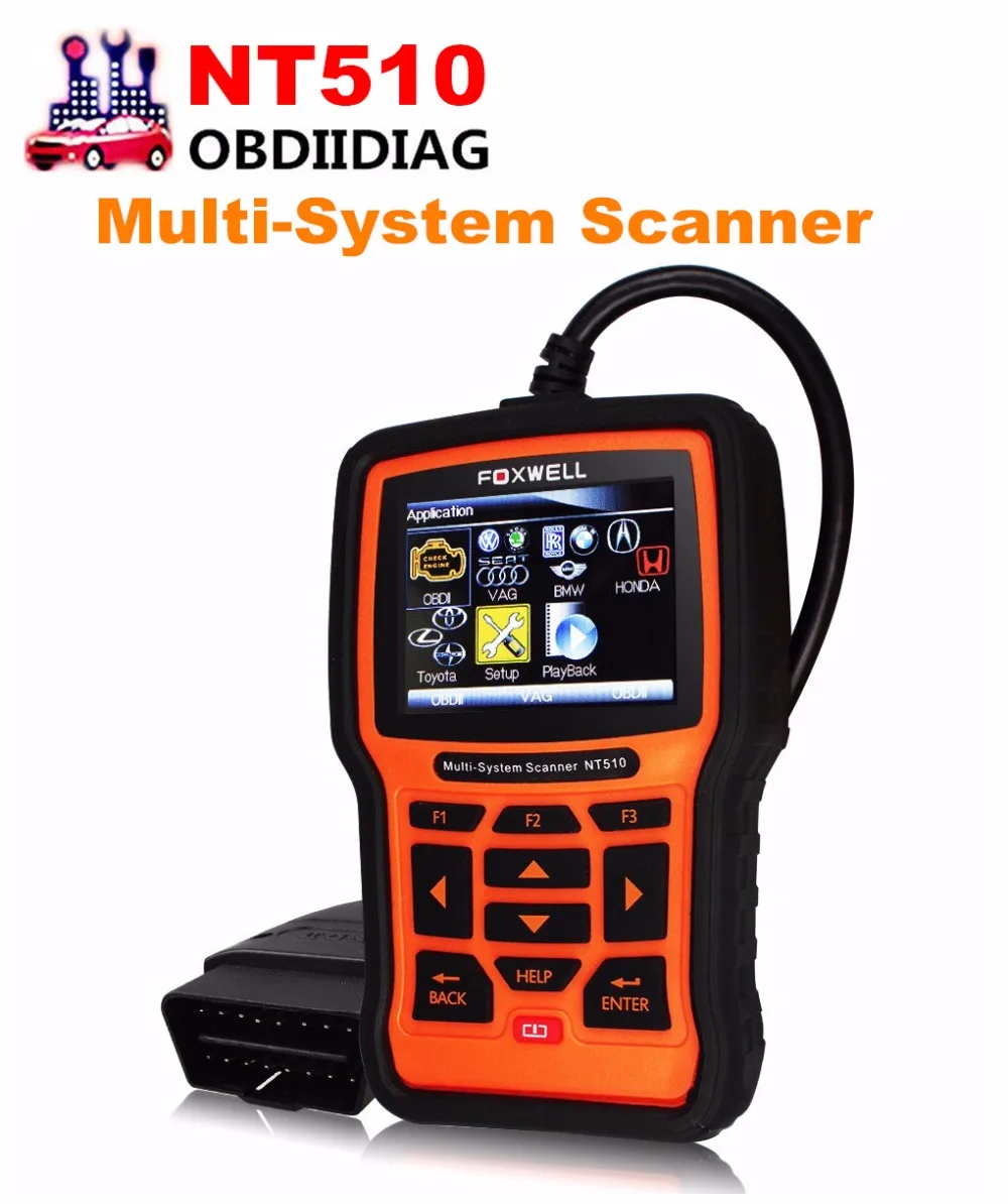 Foxwell NT510 для Jaguar/LandRover полная система ABS SRS EPB обслуживание масла полный
