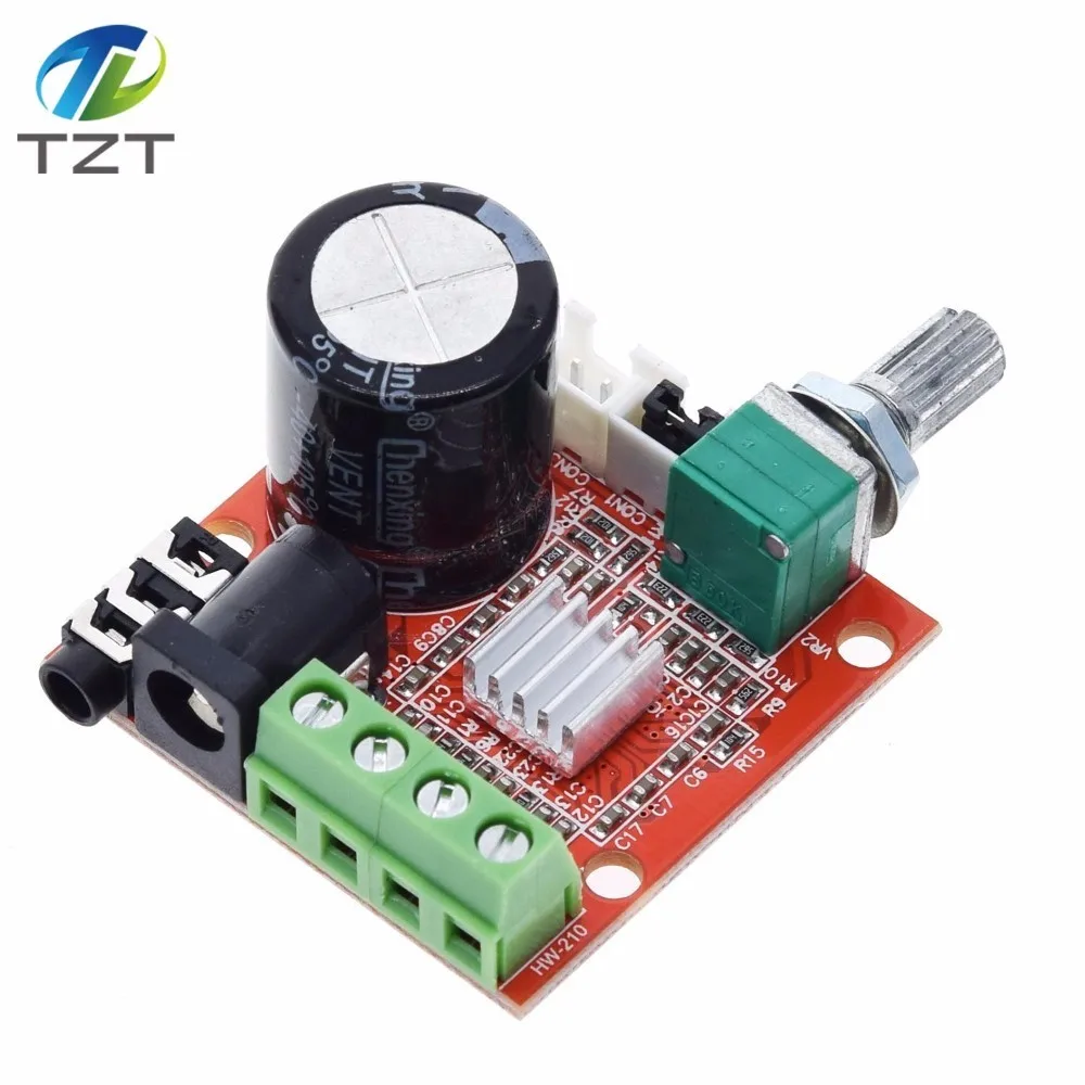 12 В Mini Hi Fi PAM8610 аудио стерео усилитель платы 2X10W двухканальный D Класс по самой