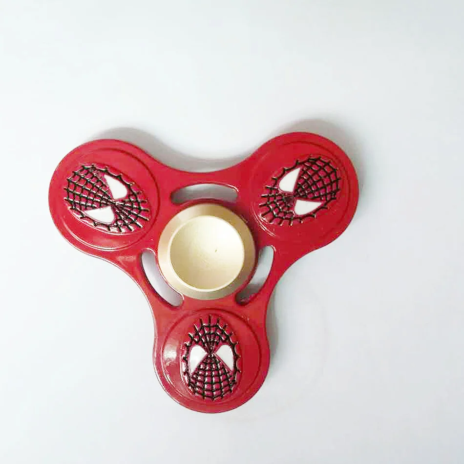10pcs/Lot Marvels Toys Spiderman Pattern Hand Spiner Metal Fidget Spinner Cube Adults Children Stress Wheel Autisms | Игрушки и хобби