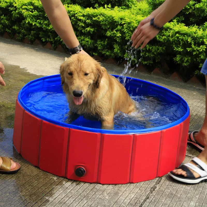 SMARTPET ПВХ складная собачка кошка плавательный бассейн ПВХ моющий пруд ванночка для собак кровать Большая маленькая собака плавательный дом кровать летний бассейн