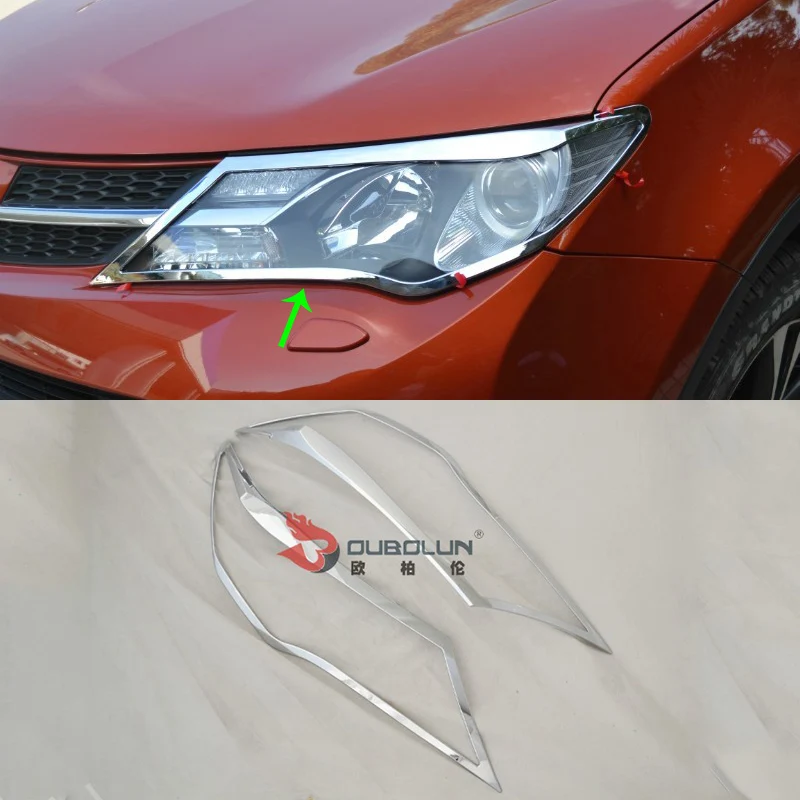 

Внешние автомобильные детали OUBOLUN ABS, комплекты кузова автомобиля, крышка фары для toyota 2014 RAV 4