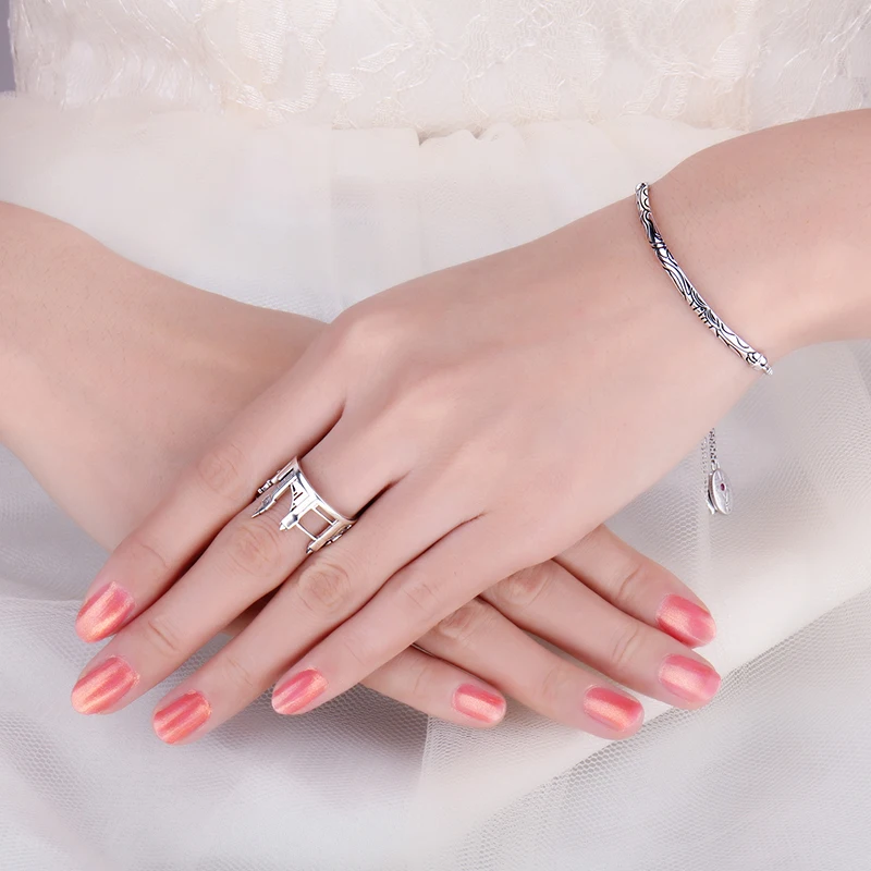 JewelryPalace Twin Towers Rings 925 Sterling Silver for Women Open Stackable Ring Band Jewelry Fine | Украшения и аксессуары