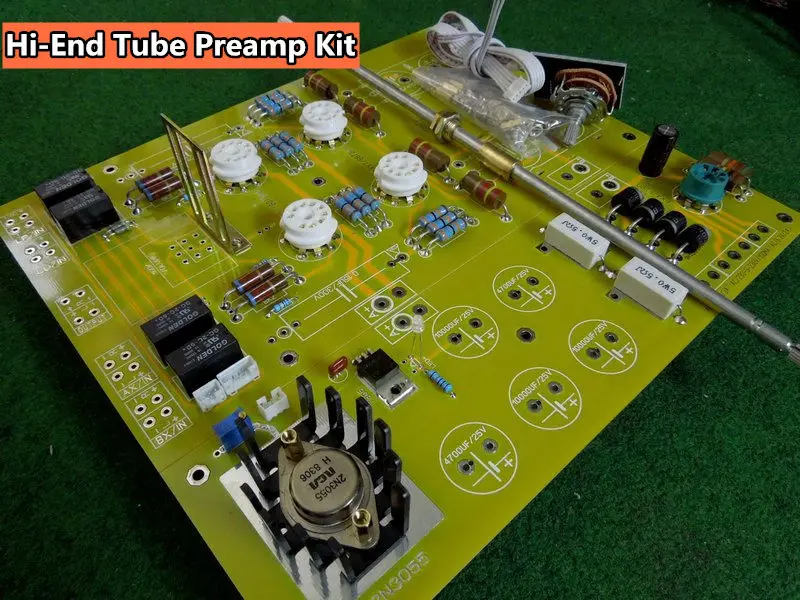 Douk аудио Hi end трубный Предварительный усилитель стереоусилитель DIY Kit Fi Veteran