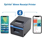 Термопринтер Xprinter 80 мм, BluetoothUSB-порт, для кухни, POS-принтер с автоматическим резаком для телефонов Anroid, iOS