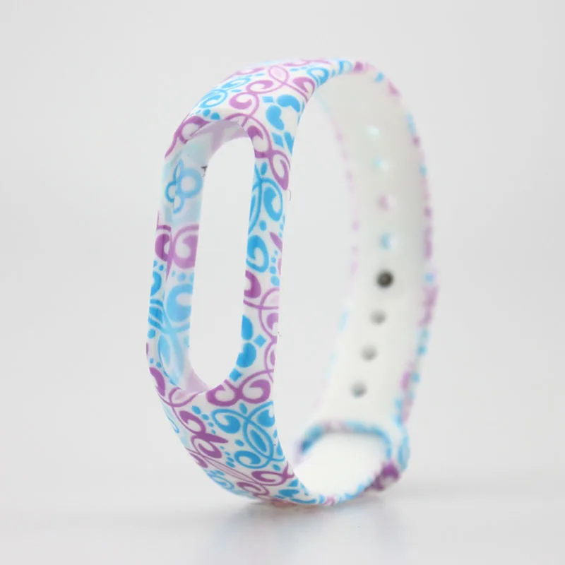 Mi Band 2 ремешок на запястье силиконовый цветной браслет для аксессуары Smartband