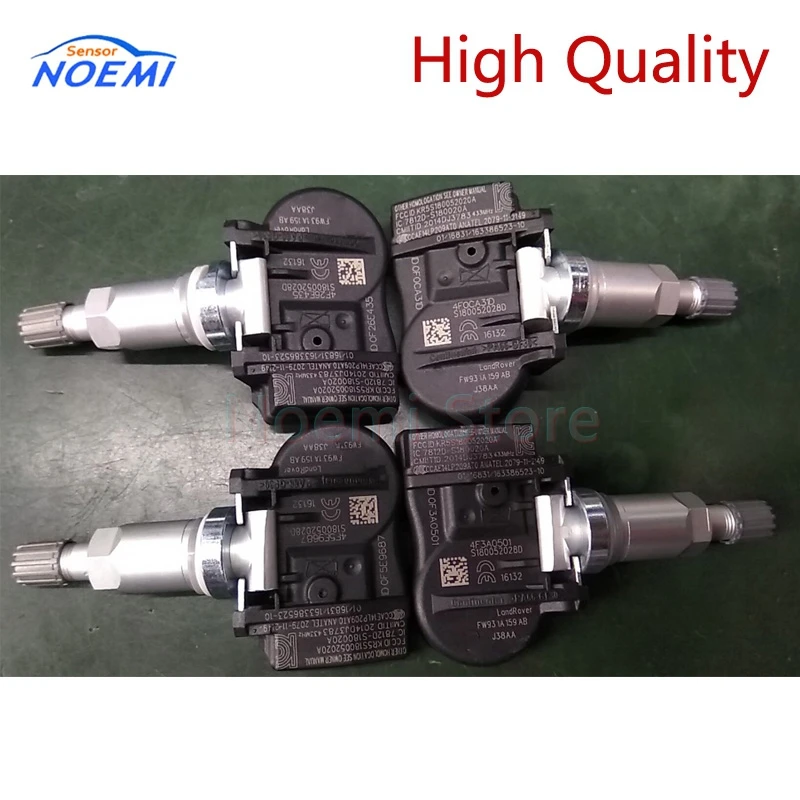 YAOPEI, 4 шт./лот, FW931A159AB, 433 МГц, датчик давления в шинах, TPMS для Land Rover Range Rover Sport LR066378