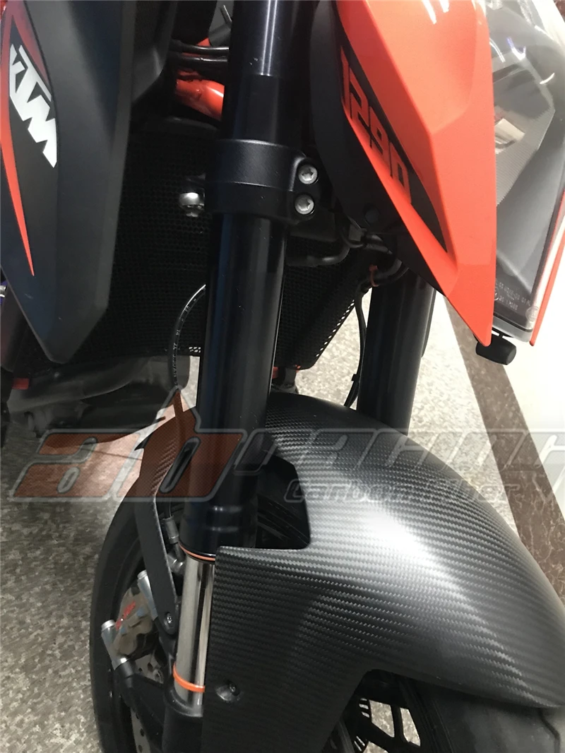 Переднее крыло Hugger брызговик для KTM 1290 SUPERDUKE R GT 2014 2018 полностью из углеродного