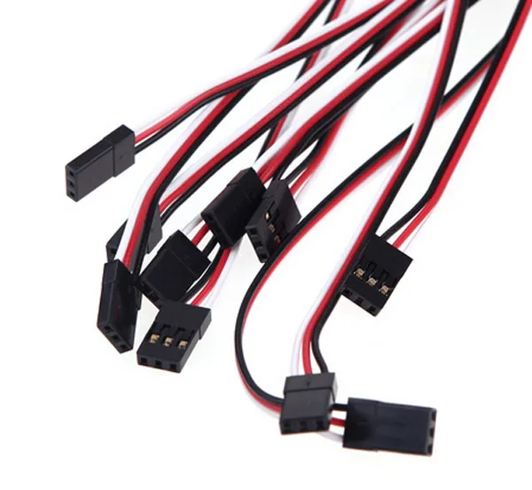 Универсальный rc части 30 см 50 servo удлинитель провода кабель для futaba jr servo|rc part|servo