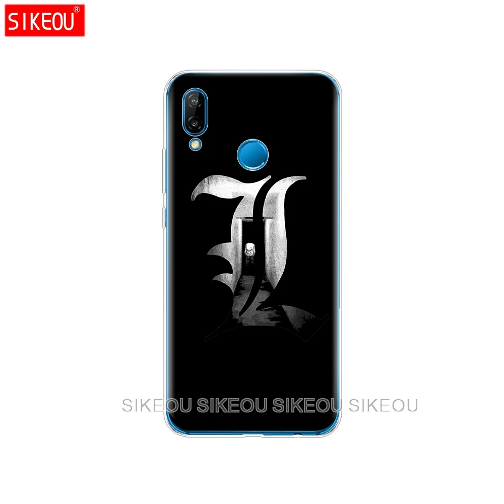 Силиконовый чехол для телефона Huawei P20 P7 P8 P9 P10 Lite Plus Pro 2017 p smart 2018 Space Moon Cute Cat black |