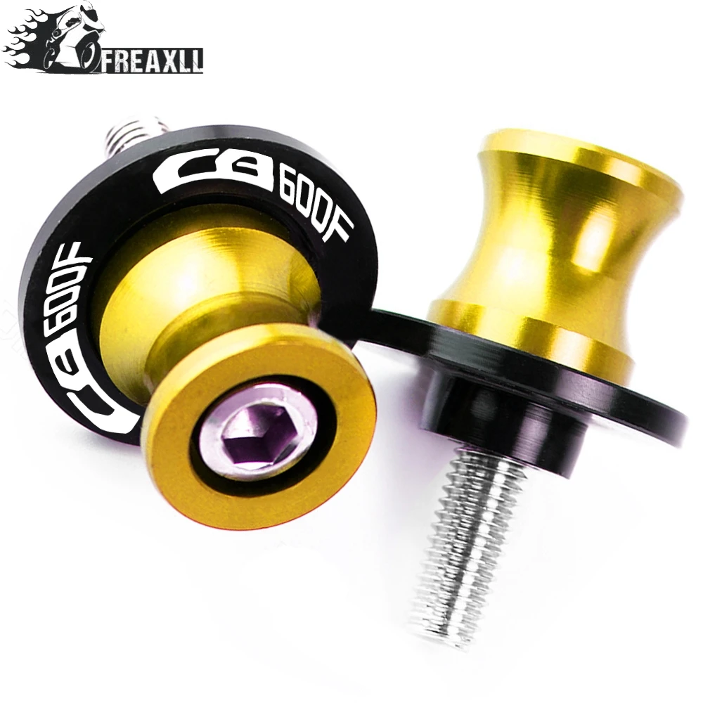 Gold 8MM Для HONDA CB600F HORNET 1998-2006 2001 2002 2003 2004 2005 8 мм Аксессуары для мотоциклов Мотоцикл с ЧПУ маятник Слайдеры Катушки - Цвет: Gold 8MM