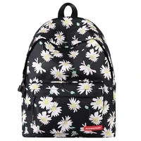 brand new student bookbags floral printed backpack bags large capacity travel daypack fashion canvas shoulder backpack mochila