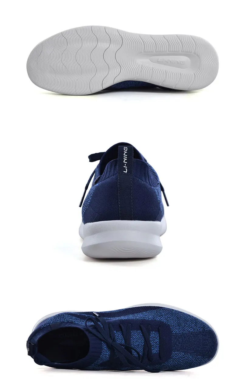 Li-Ning Для мужчин 3 км вязать образа жизни обувь дышащая для досуга светильник подкладка удобная спортивная обувь классические кроссовки AGCN207 YXB256