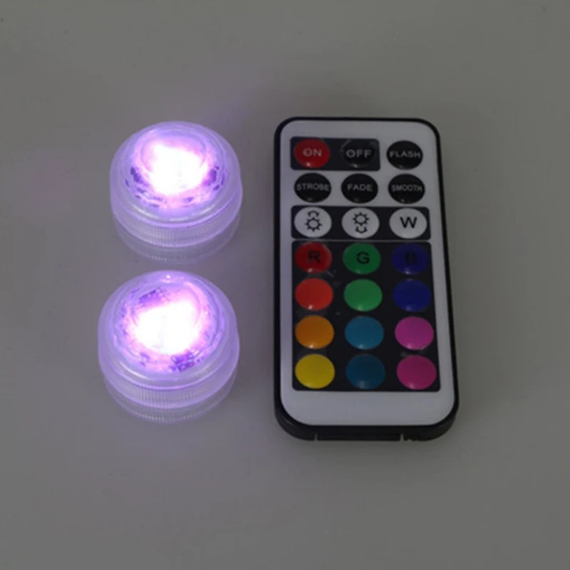 Светодиодный погружной светильник RGB с пультом дистанционного управления