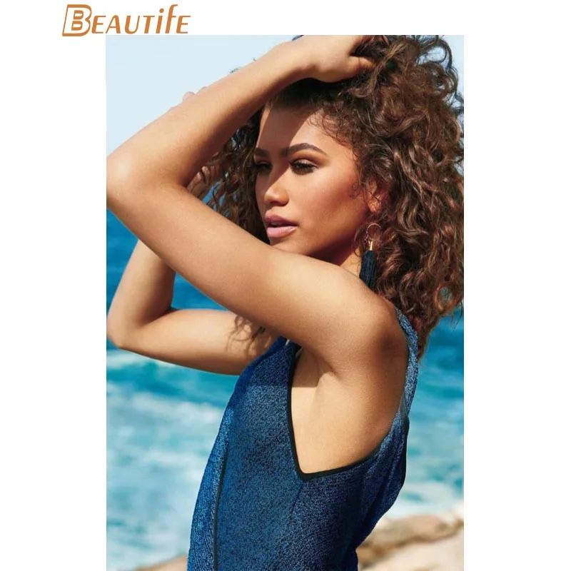Новое поступление, плакат zendaya, ткань, Шелковый плакат, украшение для дома, настенный художественный тканевый плакат, принт 30x45 см, 40X60 см, 50X75 см, 60x90 см - Цвет: poster