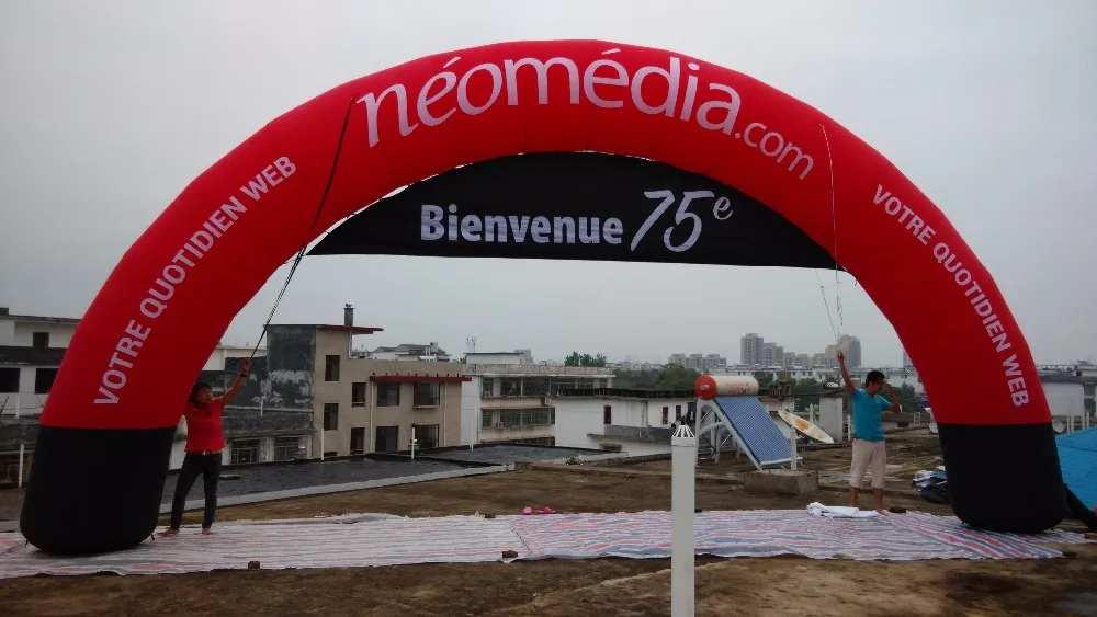 

Гигантская круглая надувная АРКА на заказ с логотипом для рекламы с различным баннером для спортивных мероприятий