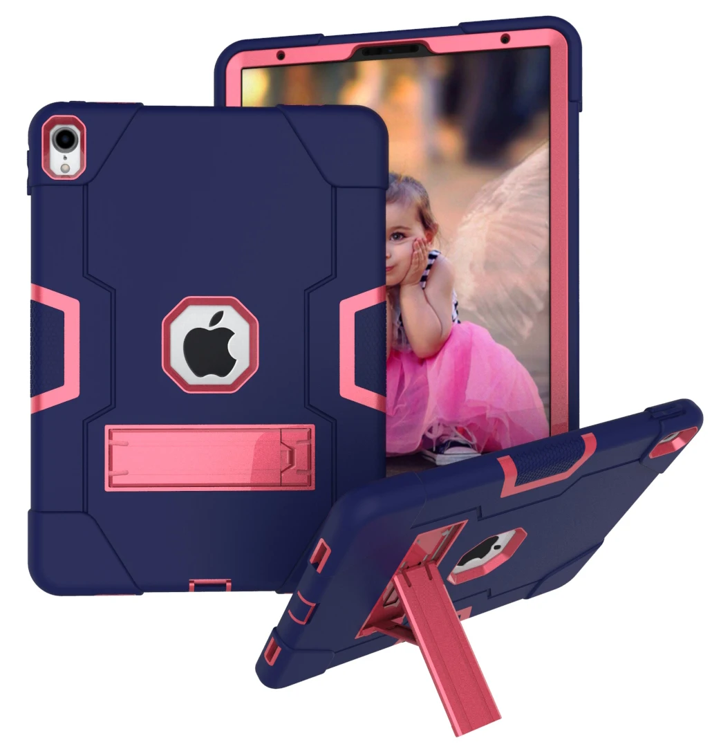 dark blue pink Сверхпрочный Прочный противоударный детский Защитный Гибридный чехол для iPad Pro 1" A80, A2013, A1934 безопасный Чехол - Цвет: dark blue pink