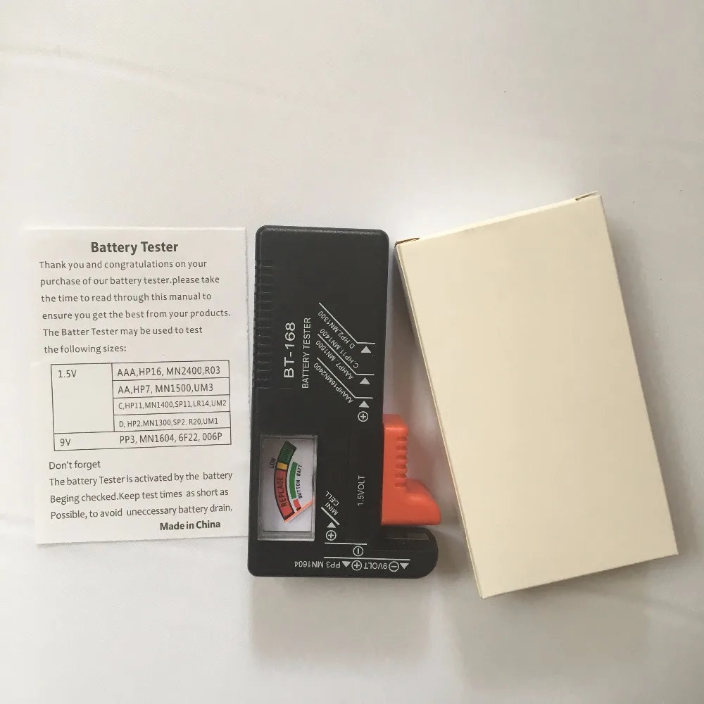 Измеритель заряда аккумуляторов BT168 AA/AAA/C/D/9 В/1 5 в|volt tester checker|tester checkervolt checker |