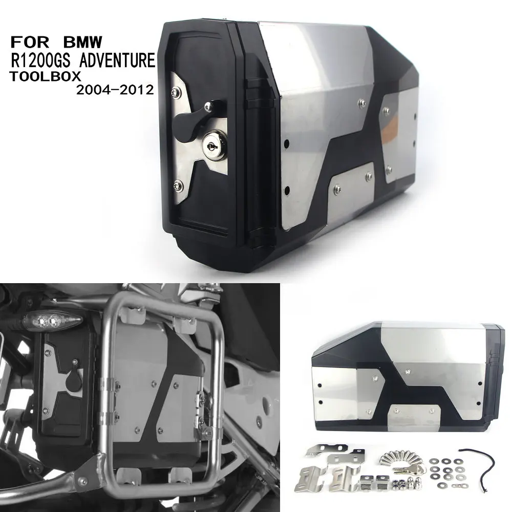 BikeGP для BMW R1200GS ADV 2004 2012 сплав F750GS F850GS ABS ящик инструментов 4 2 литров правый боковой