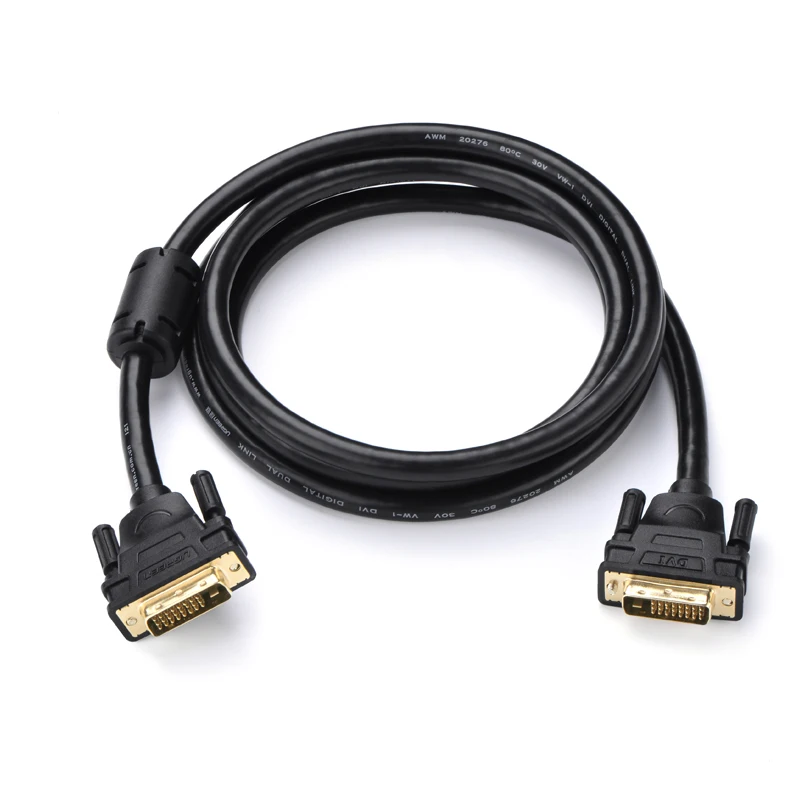 Conectado ao Computador Host da Placa Linha de Dados 24 + 1 Cabo Ugreen Monitor Gráfico Gráfica Canal Duplo-d Macho Dvi hd 2k