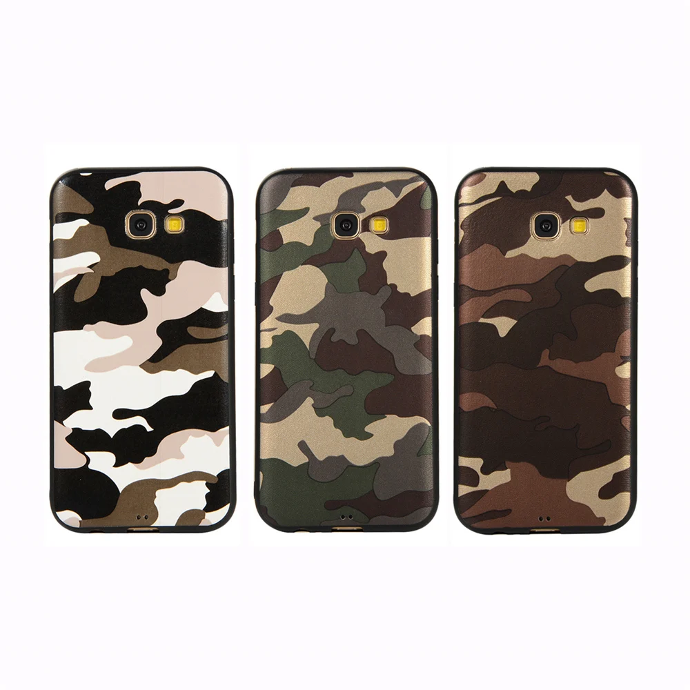 Army Camo Camouflage Case For Samsung Galaxy A3 A5 A7 2017 Soft TPU Silicone Phone Cases Back Cover S7 Edge |