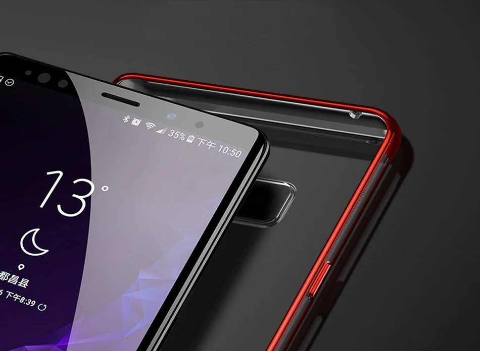 ITEUU ТПУ прозрачный гальванический чехол для телефона samsung Galaxy Note 9 Чехлы мягкая прозрачная задняя крышка роскошный