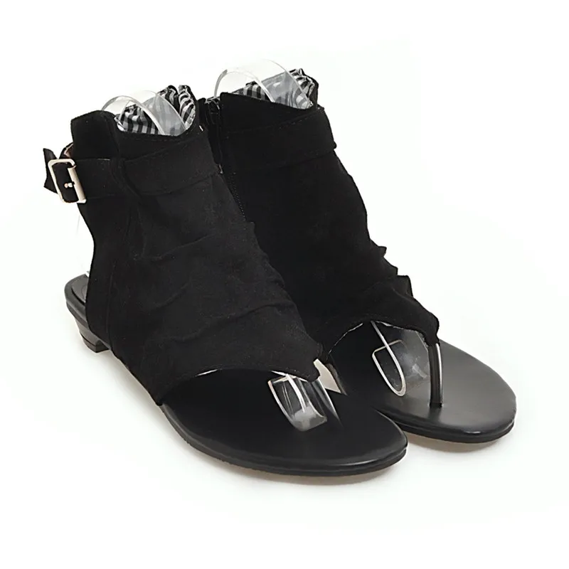 Женские повседневные Вьетнамки YMECHIC синие летние сандалии-гладиаторы на