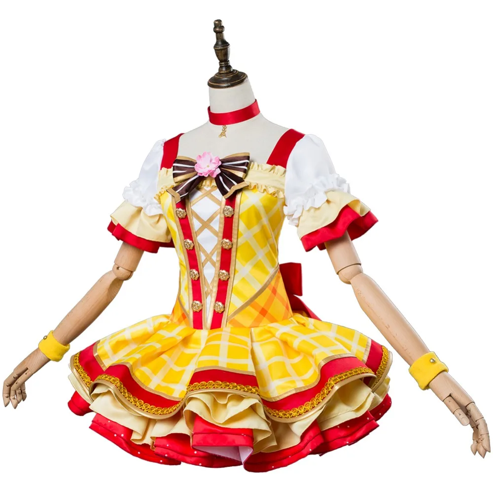 Love Live! Костюм для косплея Рин хошидора цветочный букет платье Ver. костюм кимоно