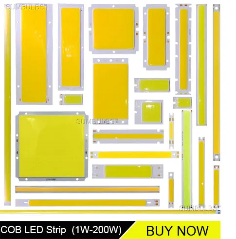 [Sumbulbs] 200x10 мм 0422 10 Вт Светодиодный светильник COB полоса лампы DC 12-14 в 1000LM зеленый желтый красный синий теплый белый чистый белый бар светильник