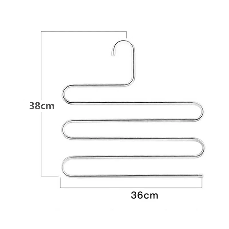 Вешалка для брюк из нержавеющей стали s тип 5 слоев многослойные металлические