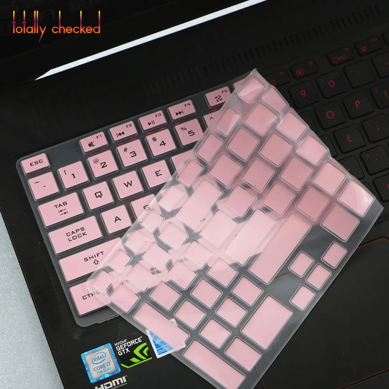 pink Для Asus Rog Зефир м Gm501 Gm501Gm Gm501G Gu501Gm Gu501 Gu501G Gm501Gs 15," Защита для ноутбука кожаный силикон чехол для клавиатуры - Цвет: pink