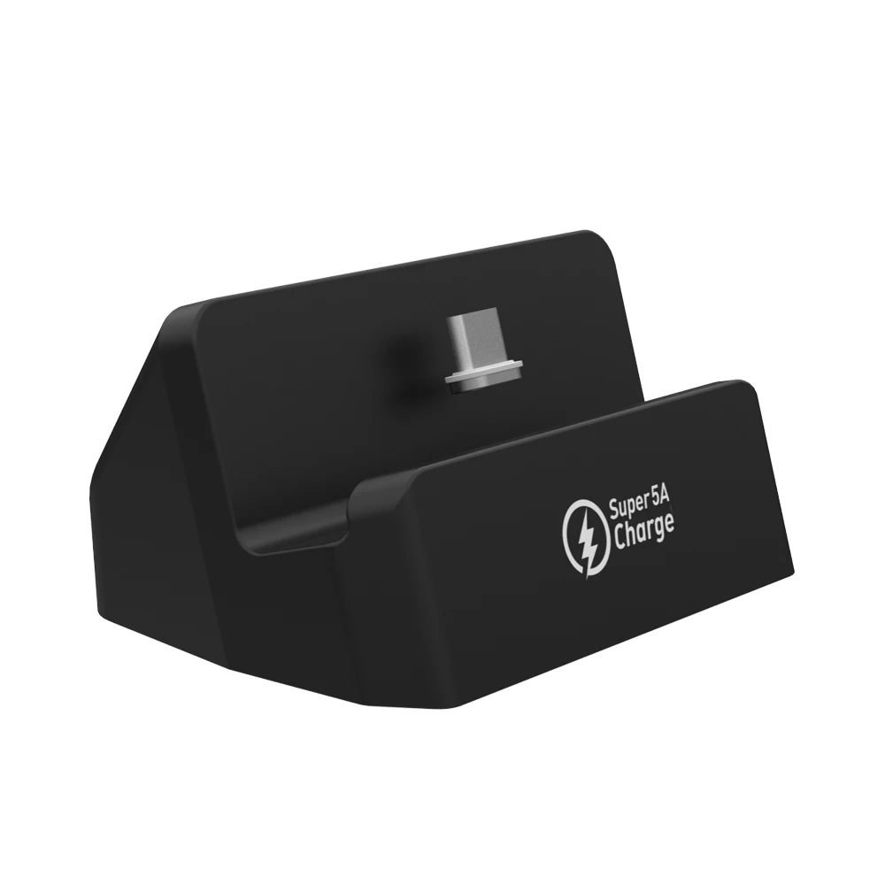 Dock add type-c plug SIKAI 5A супер зарядка Магнитная зарядная док-станция USB кабель для huawei mate 20 Pro магнит Быстрая зарядка Подставка для huawei honor 10 - Тип штекера: Dock add type-c plug