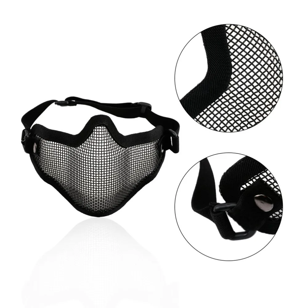 Полунижняя лицевая Металлическая стальная сетка нейлоновая крышка охотничья