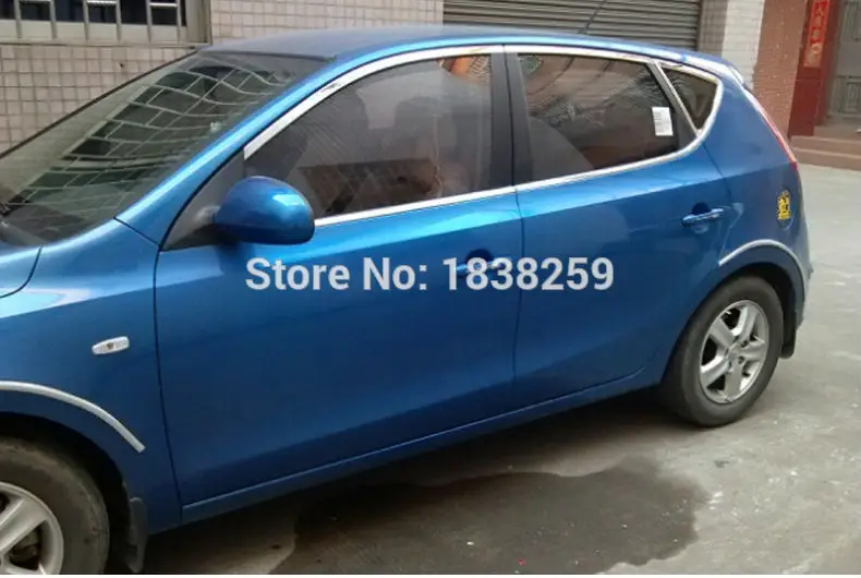 Хромированный Стайлинг оконная рама полный комплект 10 шт. нержавеющая сталь для