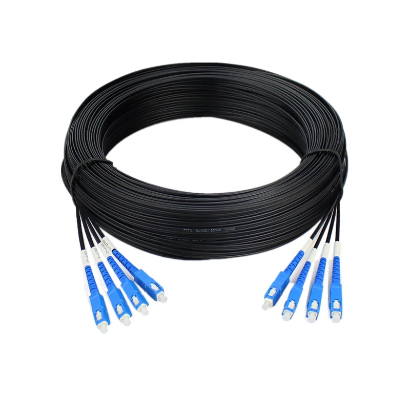50 M Outdoor SC UPC Drop optic patch cord Kabel single mode duplex 4 Cores 3 Staaldraad FTTH Drop glasvezelkabel jumper kabel 50 M Outdoor SC UPC Drop optic patch cord Kabel single mode duplex 4 Cores 3 Staaldraad FTTH Drop glasvezelkabel jumper kabel