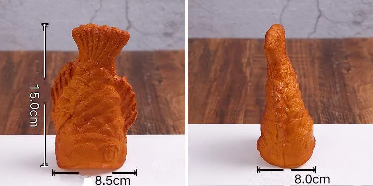 Муляж мороженого рыбы Taiyaki образец; шоколад матча рыбные конусы; моделирование рыбные конусы еда дисплей Модель